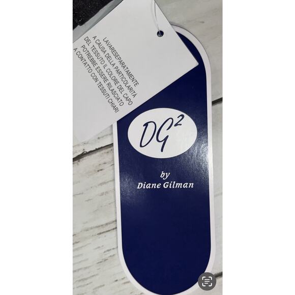 NEW DG2 Diane Gilman Denim Jeans Size 4 Tall Black Stretch Straight Leg NWT - Picture 7 of 7